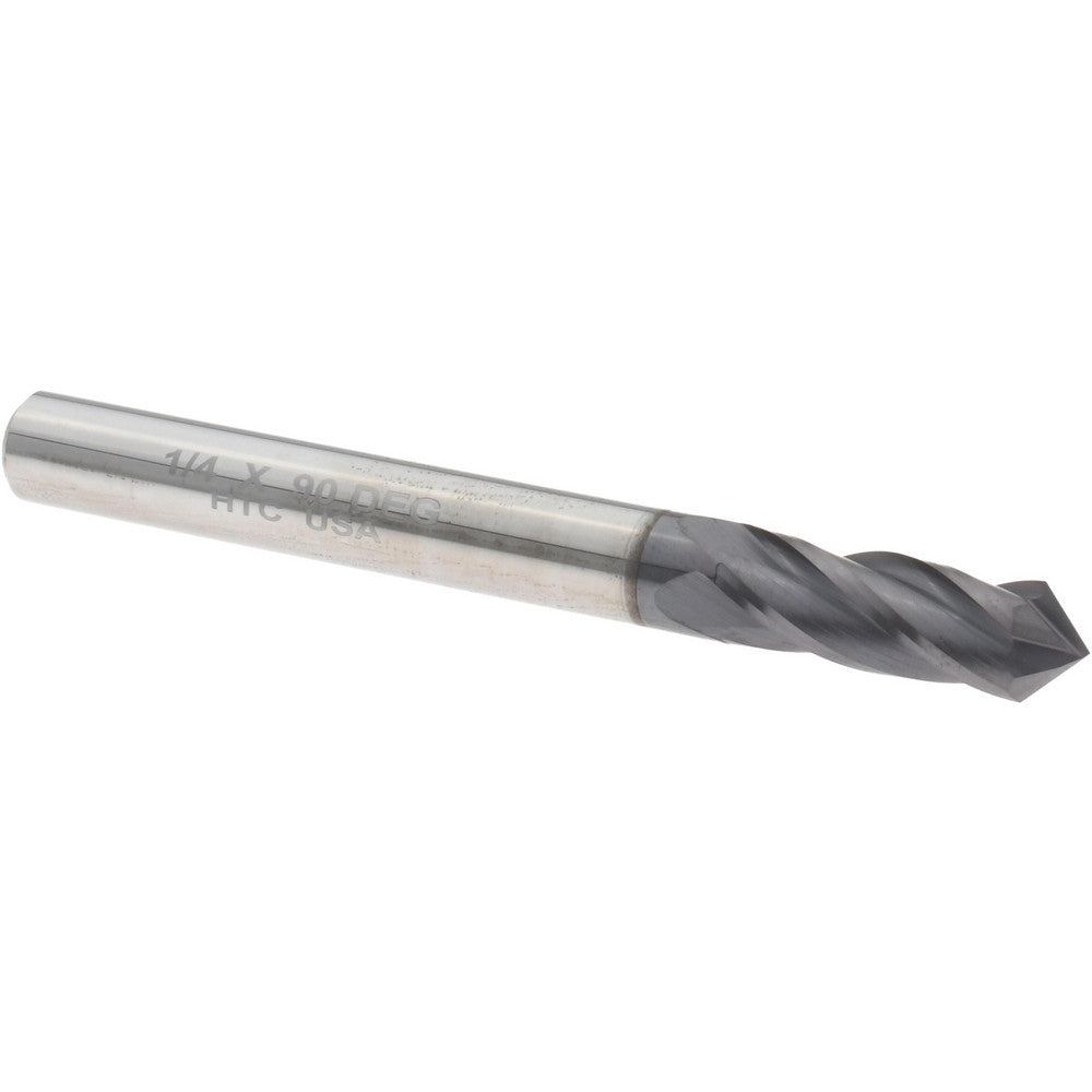 Harvey Tool 15316-C3 Drill Mill 1/4" Dia, 3/4" LOC, 4 Flutes, 90 &deg Point, Solid Carbide