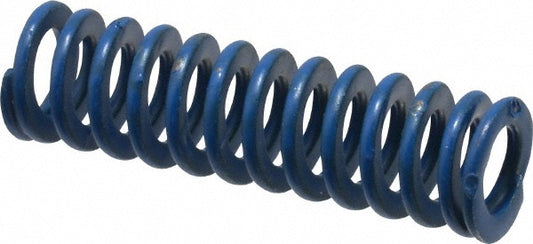 Associated Spring Raymond 103-105 Die Spring 3/8" Hole Dia, 3/16" Rod Dia, 1-1/4" Free Length, Blue