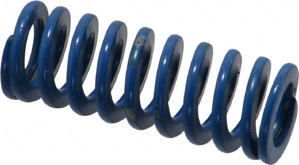 Associated Spring Raymond 103-205 Die Spring 1/2" Hole Dia, 9/32" Rod Dia, 1-1/4" Free Length, Blue
