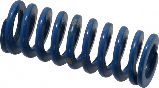 Associated Spring Raymond 103-205 Die Spring 1/2" Hole Dia, 9/32" Rod Dia, 1-1/4" Free Length, Blue