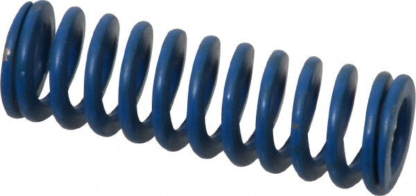 Associated Spring Raymond 103-206 Die Spring 1/2" Hole Dia, 9/32" Rod Dia, 1-1/2" Free Length, Blue