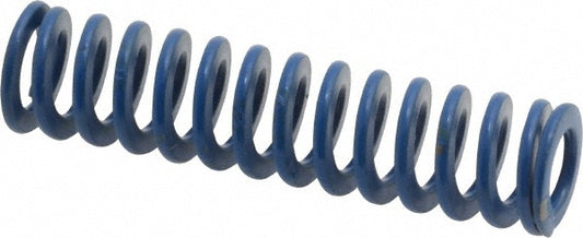 Associated Spring Raymond 103-208 Die Spring 1/2" Hole Dia, 9/32" Rod Dia, 2" Free Length, Blue