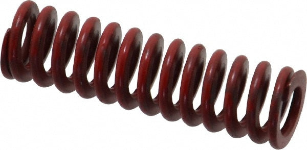 Associated Spring Raymond 104-105 Die Spring 3/8" Hole Dia, 3/16" Rod Dia, 1-1/4" Free Length, Red