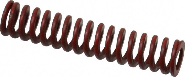 Associated Spring Raymond 104-107 Die Spring 3/8" Hole Dia, 3/16" Rod Dia, 1-3/4" Free Length, Red