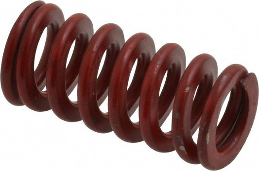 Associated Spring Raymond 104-204 Die Spring 1/2" Hole Dia, 9/32" Rod Dia, 1" Free Length, Red