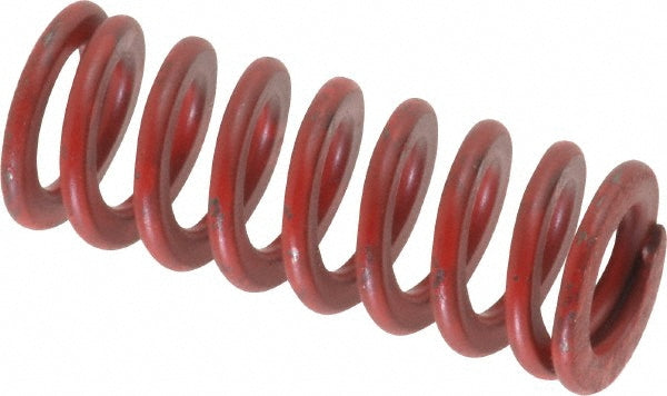 Associated Spring Raymond 104-205 Die Spring 1/2" Hole Dia, 9/32" Rod Dia, 1-1/4" Free Length, Red