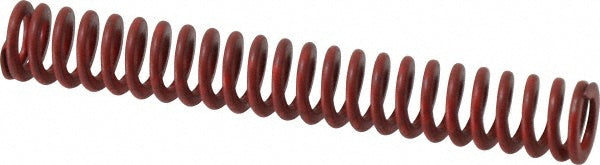 Associated Spring Raymond 104-214 Die Spring 1/2" Hole Dia, 9/32" Rod Dia, 3-1/2" Free Length, Red