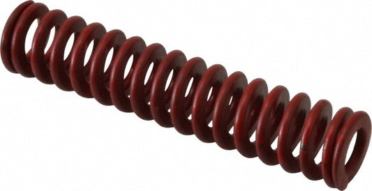 Associated Spring Raymond 104-414 Die Spring 3/4" Hole Dia, 3/8" Rod Dia, 3-1/2" Free Length, Red