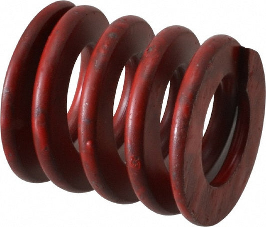 Associated Spring Raymond 104-504 Die Spring 1" Hole Dia, 1/2" Rod Dia, 1" Free Length, Red