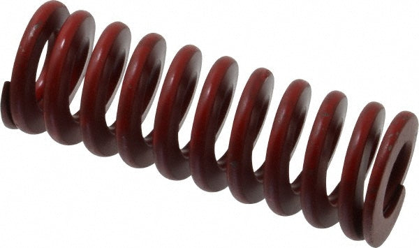 Associated Spring Raymond 104-614 Die Spring 1-1/4" Hole Dia, 5/8" Rod Dia, 3-1/2" Free Length, Red