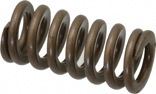 Associated Spring Raymond 105-204 Die Spring 1/2" Hole Dia, 9/32" Rod Dia, 1" Free Length, Gold