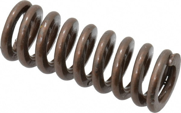 Associated Spring Raymond 105-205 Die Spring 1/2" Hole Dia, 9/32" Rod Dia, 1-1/4" Free Length, Gold