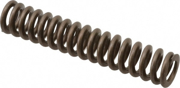 Associated Spring Raymond 105-210 Die Spring 1/2" Hole Dia, 9/32" Rod Dia, 2-1/2" Free Length, Gold