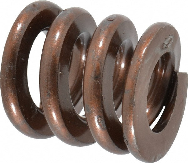 Associated Spring Raymond 105-504 Die Spring 1" Hole Dia, 1/2" Rod Dia, 1" Free Length, Gold