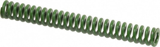 Associated Spring Raymond 106-112 Die Spring 3/8" Hole Dia, 3/16" Rod Dia, 3" Free Length, Green