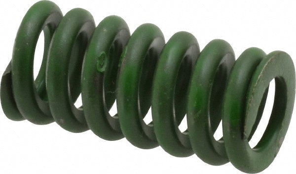 Associated Spring Raymond 106-204 Die Spring 1/2" Hole Dia, 9/32" Rod Dia, 1" Free Length, Green