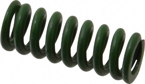 Associated Spring Raymond 106-205 Die Spring 1/2" Hole Dia, 9/32" Rod Dia, 1-1/4" Free Length, Green