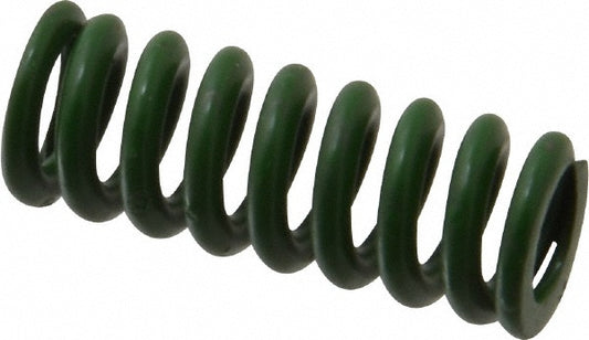 Associated Spring Raymond 106-205 Die Spring 1/2" Hole Dia, 9/32" Rod Dia, 1-1/4" Free Length, Green