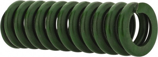 Associated Spring Raymond 106-206 Die Spring 1/2" Hole Dia, 9/32" Rod Dia, 1-1/2" Free Length, Green