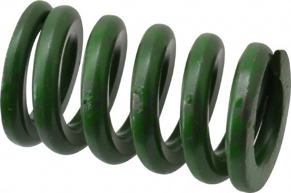 Associated Spring Raymond 106-304 Die Spring 5/8" Hole Dia, 11/32" Rod Dia, 1" Free Length, Green