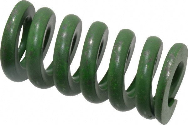 Associated Spring Raymond 106-508 Die Spring 1" Hole Dia, 1/2" Rod Dia, 2" Free Length, Green