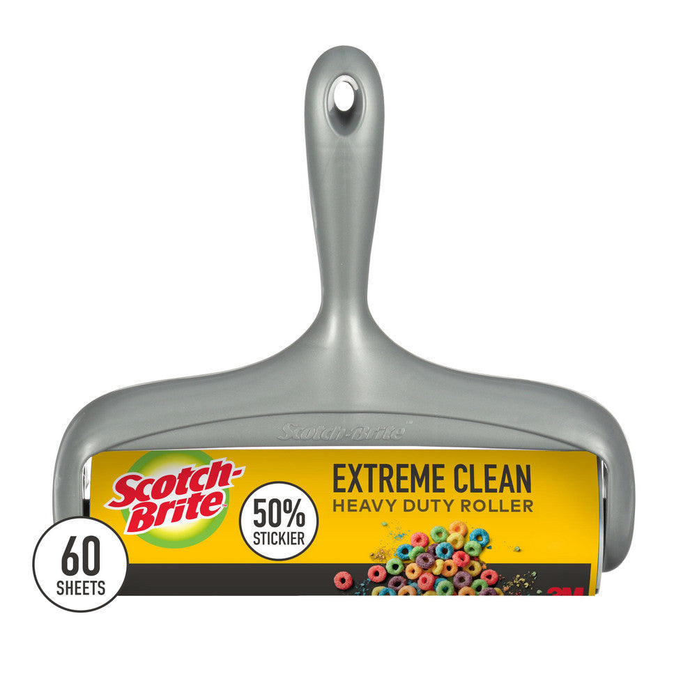 Scotch-Brite 7100303443 Scotch-Brite™ Extreme Clean Large Surface Lint Roller 830LSRS-60, 8.0 in x 29.8 ft