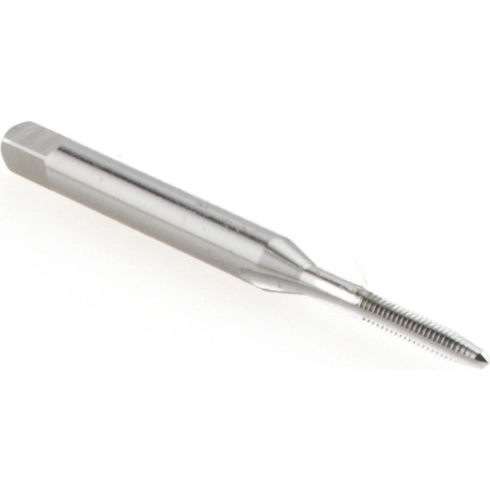 Hertel K008015AS Straight Flute Tap #1-64 UNC, 2 Flute, Plug Chamfer, 2B Class of Fit, High-Speed Steel, Bright/Uncoated Finish