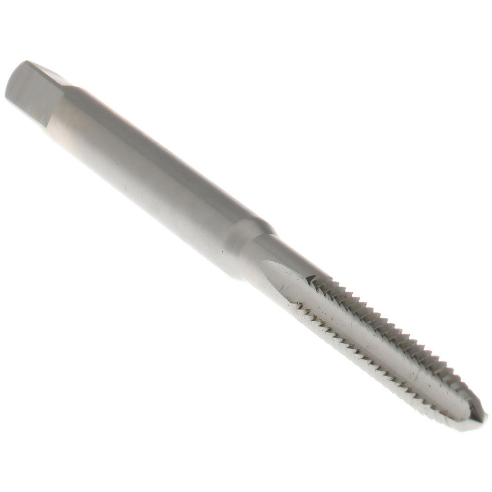Hertel K008075AS Straight Flute Tap #4-36 UNS, 3 Flute, Plug Chamfer, High-Speed Steel, Bright/Uncoated Finish