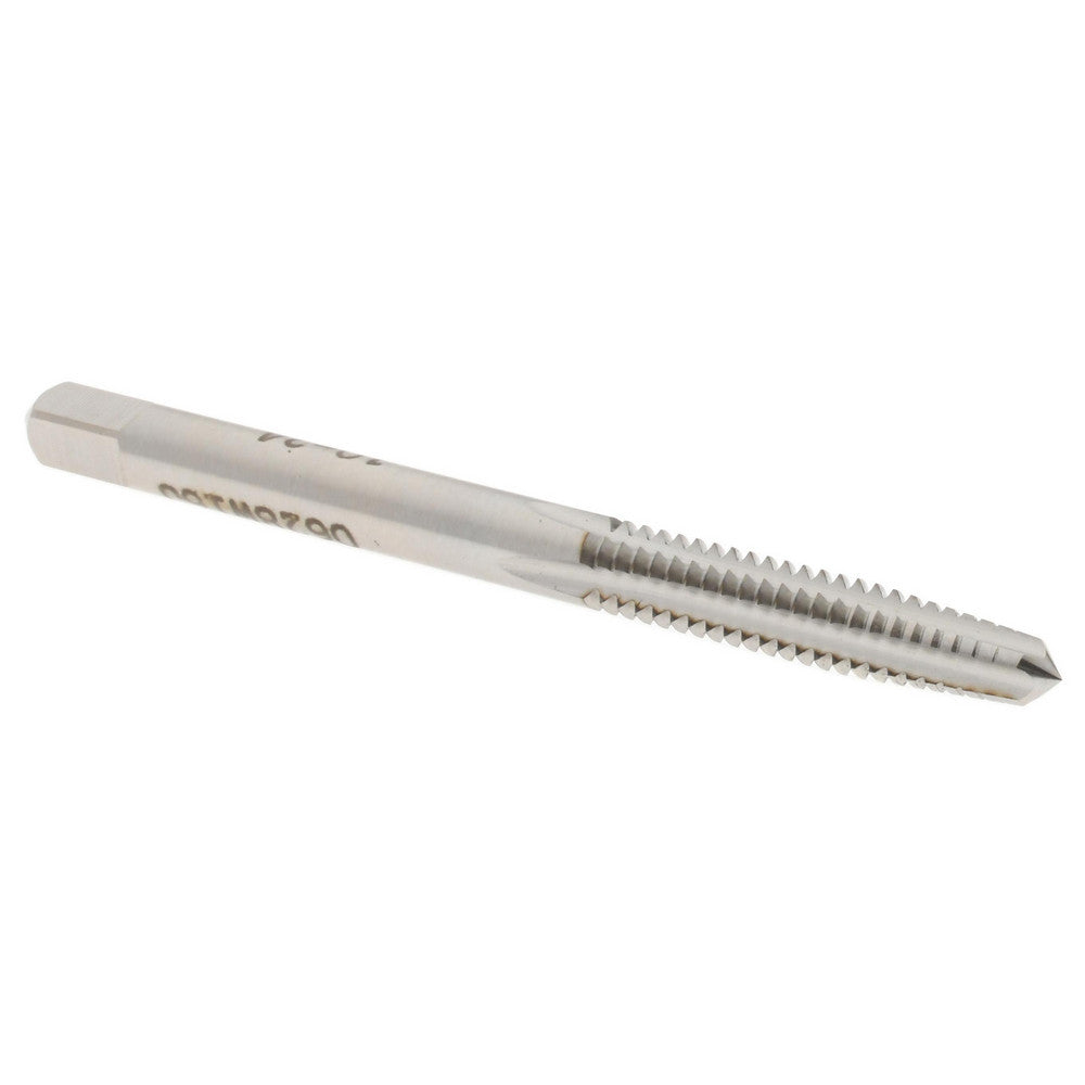 Hertel K008224AS Straight Flute Tap #10-24 UNC, 4 Flute, Taper Chamfer, High-Speed Steel, Bright/Uncoated Finish