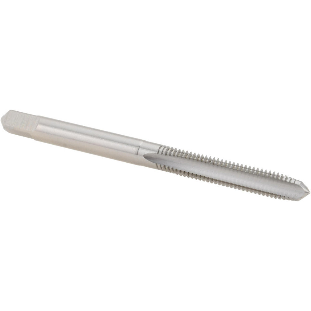 Hertel K008276AS Straight Flute Tap #10-32 UNF, 3 Flute, Plug Chamfer, High-Speed Steel, Bright/Uncoated Finish