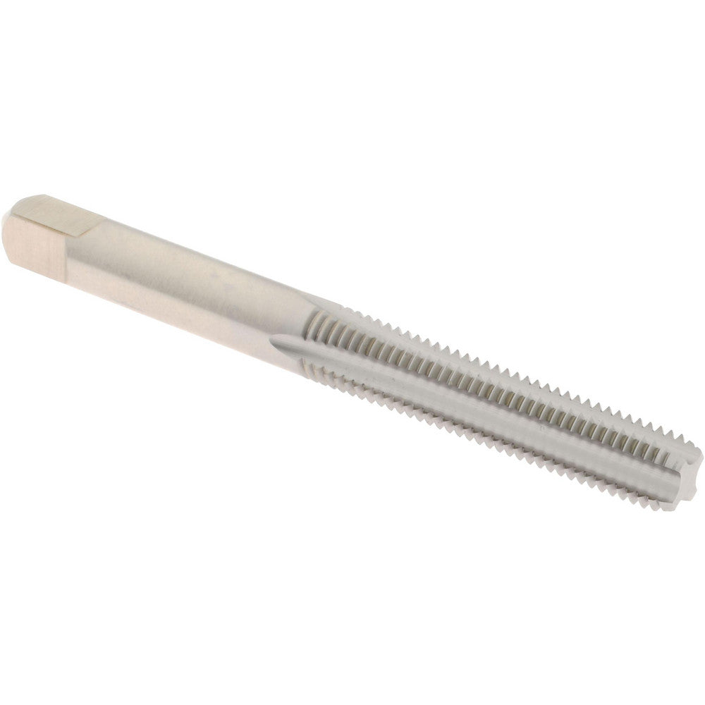 Hertel K008349AS Straight Flute Tap 1/4-28 UNF, 4 Flute, Bottoming Chamfer, High-Speed Steel, Bright/Uncoated Finish