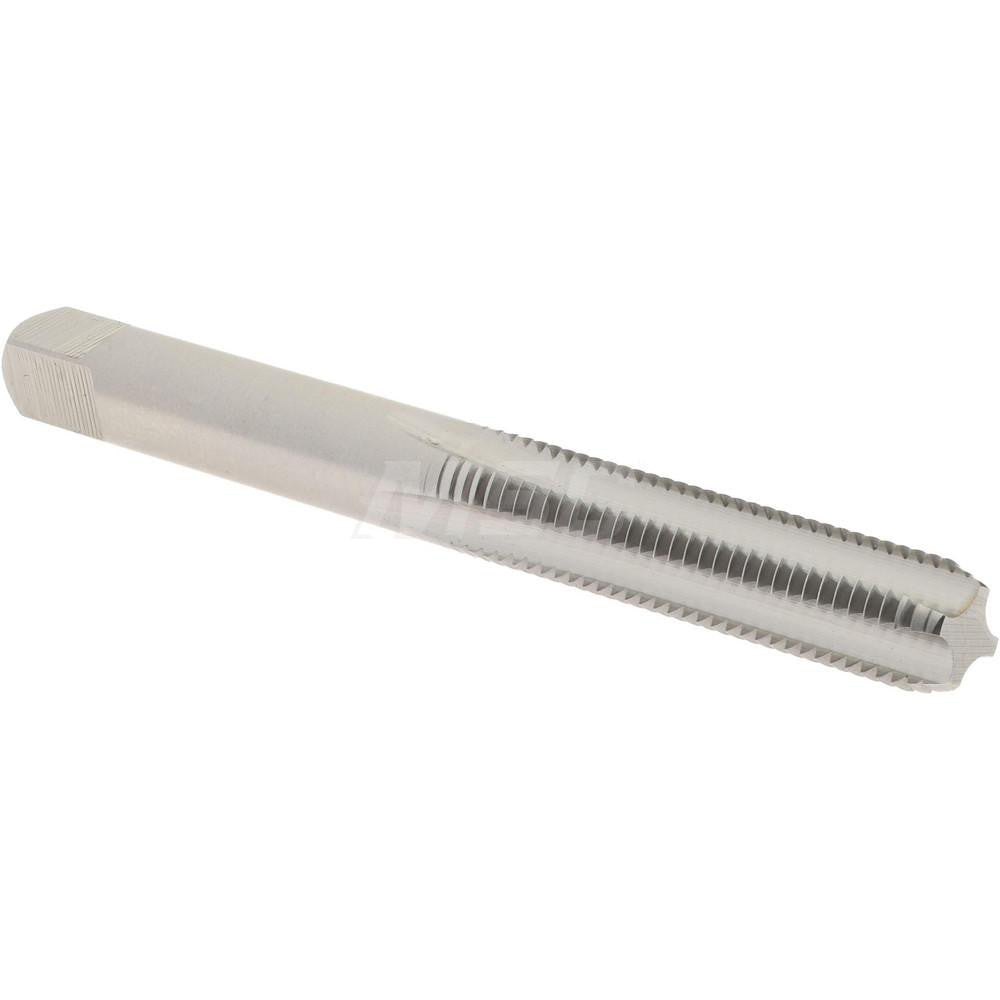 Hertel K008360AS Straight Flute Tap 1/4-28 UNF, 4 Flute, Bottoming Chamfer, 2B Class of Fit, High-Speed Steel, Bright/Uncoated Finish