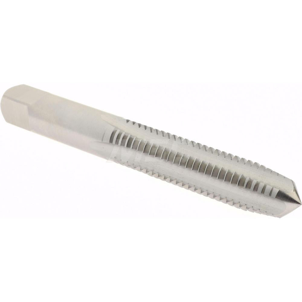 Hertel K008431AS Straight Flute Tap 3/8-16 UNC, 4 Flute, Plug Chamfer, High-Speed Steel, Bright/Uncoated Finish