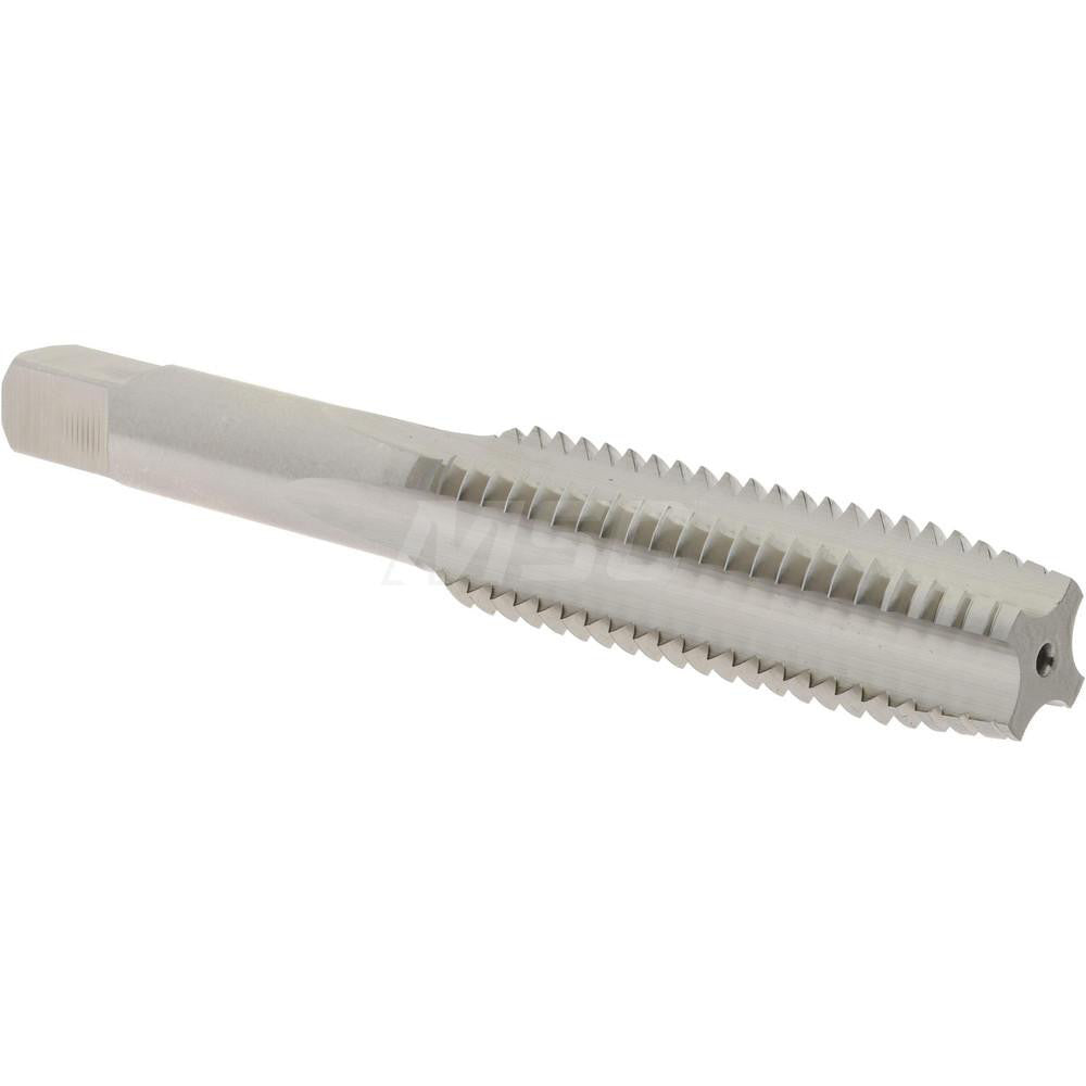 Hertel K008505AS Straight Flute Tap 1/2-13 UNC, 4 Flute, Plug Chamfer, High-Speed Steel, Bright/Uncoated Finish