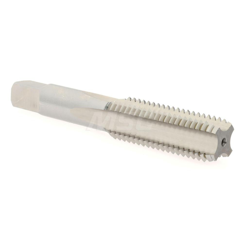 Hertel K008583AS Straight Flute Tap 11/16-11 UNS, 4 Flute, Bottoming Chamfer, High-Speed Steel, Bright/Uncoated Finish