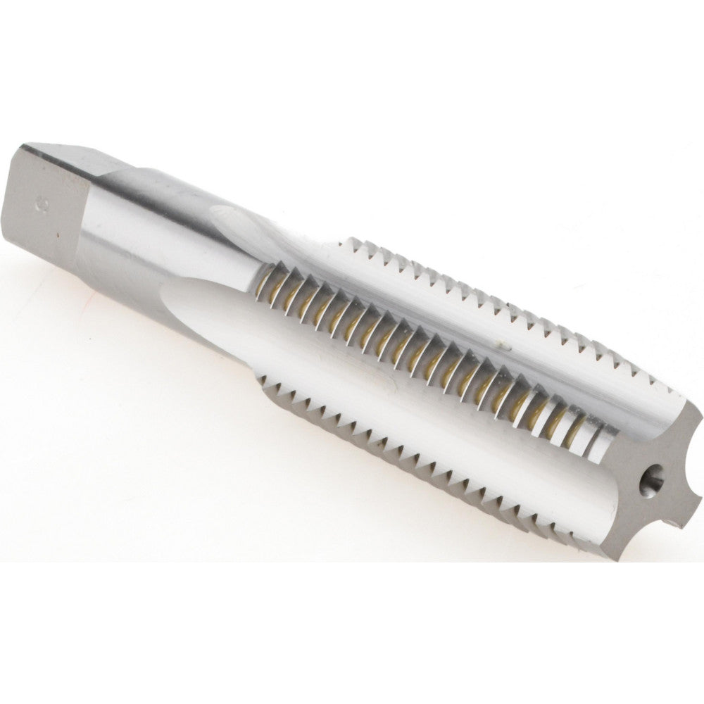 Hertel K008632AS Straight Flute Tap 1-8 UNC, 4 Flute, Plug Chamfer, 2B Class of Fit, High-Speed Steel, Bright/Uncoated Finish
