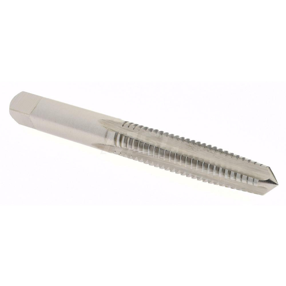 Hertel K008373AS Straight Flute Tap 5/16-18 UNC, 4 Flute, Taper Chamfer, High-Speed Steel, Bright/Uncoated Finish