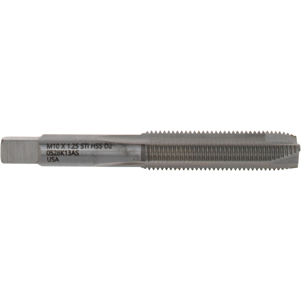 Hertel K007289AS Spiral Point STI Tap M10 x 1.25 Metric Fine, 3 Flutes, Plug, High Speed Steel, Bright/Uncoated