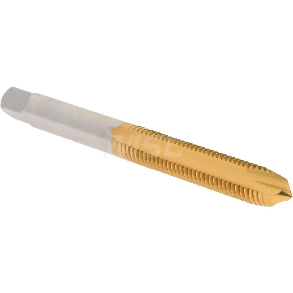 Hertel K008363AS25 Spiral Point Tap 1/4-28 UNF, 2 Flutes, Plug Chamfer, HSS, TiN Coated