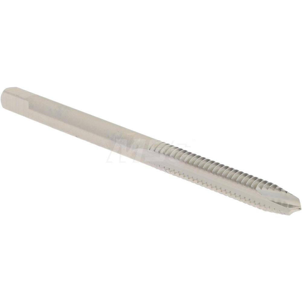 Hertel K011177AS Spiral Point Tap #6-32 UNC, 2 Flutes, Plug Chamfer, HSS, Bright/Uncoated Coated