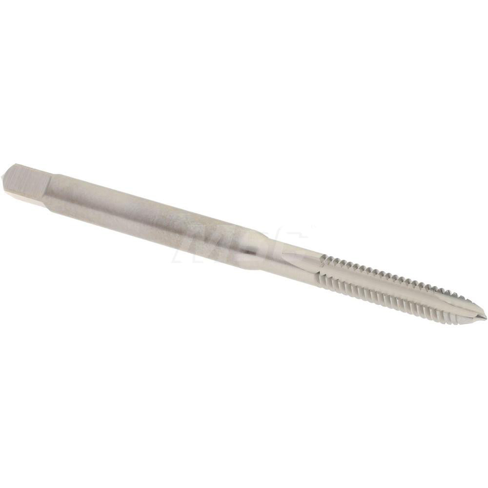 Hertel K099405AS Spiral Point Tap #4-40 UNC, 2 Flutes, Plug Chamfer, HSS, Bright/Uncoated Coated