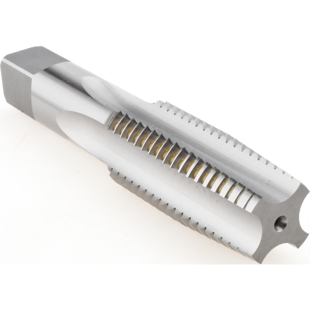 Hertel K008944AS Tap Set 1-1/8-7 UNC, 4 Flute, High Speed Steel, Bright Finish