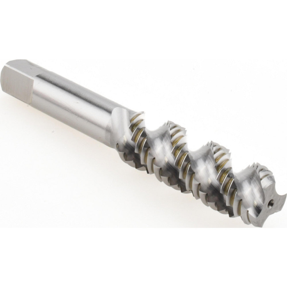 Hertel K012534AS Spiral Flute Tap 9/16-12, UNC, 3 Flute, Bottoming Chamfer, High-Speed Steel, Bright/Uncoated Finish