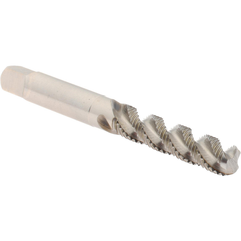 Hertel K007322AS 1/4-28 UNF, 3 Flute, 52&deg Helix, Bottoming Chamfer, Bright Finish, High Speed Steel Spiral Flute STI Tap