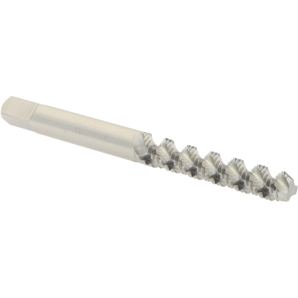 Hertel K007312AS #8-32 UNC, 3 Flute, 52&deg Helix, Bottoming Chamfer, Bright Finish, High Speed Steel Spiral Flute STI Tap