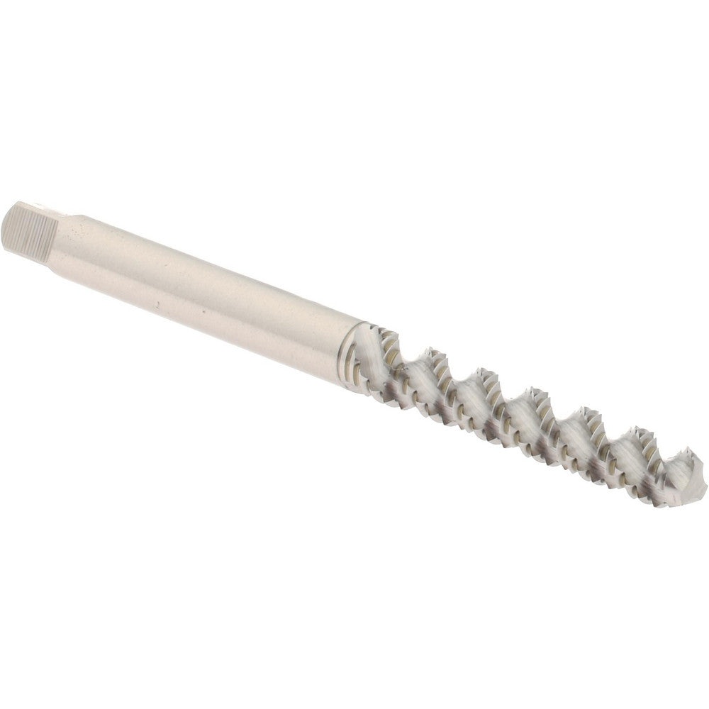 Hertel K007308AS #6-32 UNC, 3 Flute, 52&deg Helix, Bottoming Chamfer, Bright Finish, High Speed Steel Spiral Flute STI Tap
