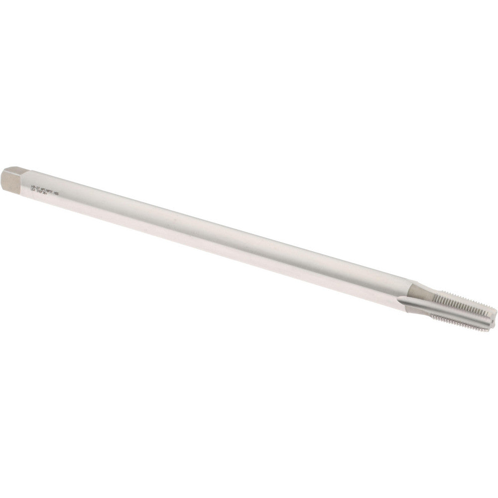 Hertel K015906AS Extension Pipe Tap 1/8-27 NPT, 4 Flutes, Plug Chamfer, High Speed Steel