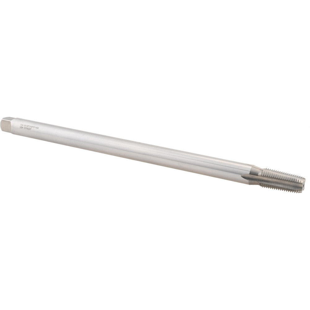 Hertel 015917AS Extension Pipe Tap 1/4-18 NPT, 4 Flutes, Plug Chamfer, High Speed Steel