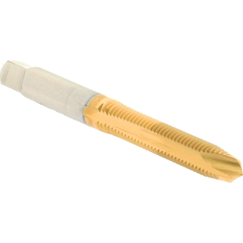 Hertel K020203AS25 Spiral Point Tap M7x1 Metric Coarse, 2 Flutes, Plug Chamfer, HSS, TiN Coated