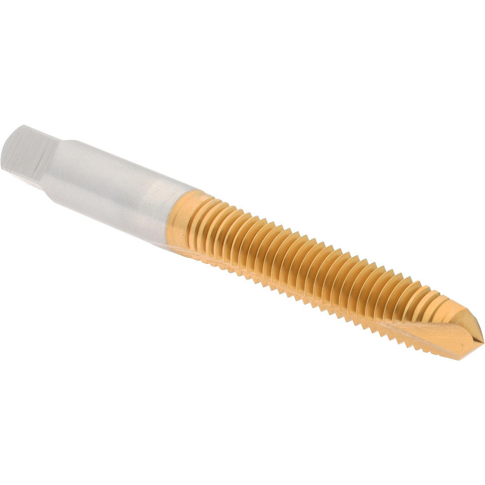 Hertel K020219AS25 Spiral Point Tap M8x1.25 Metric Coarse, 2 Flutes, Plug Chamfer, HSS, TiN Coated